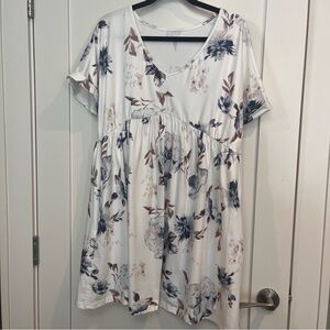 Floral V-Neck Women Dress
